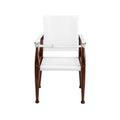 White Campaign Chair X24096