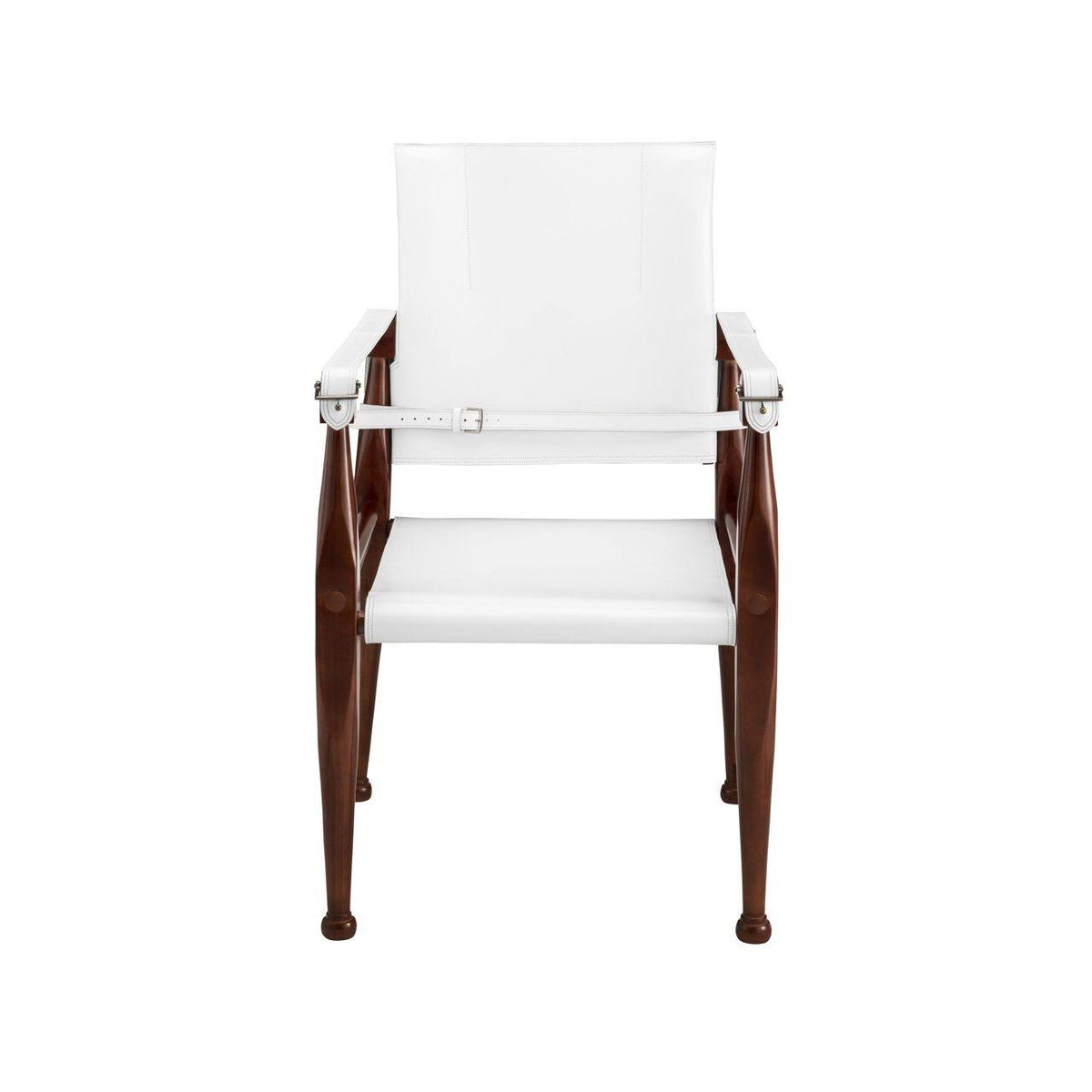 White Campaign Chair X24096