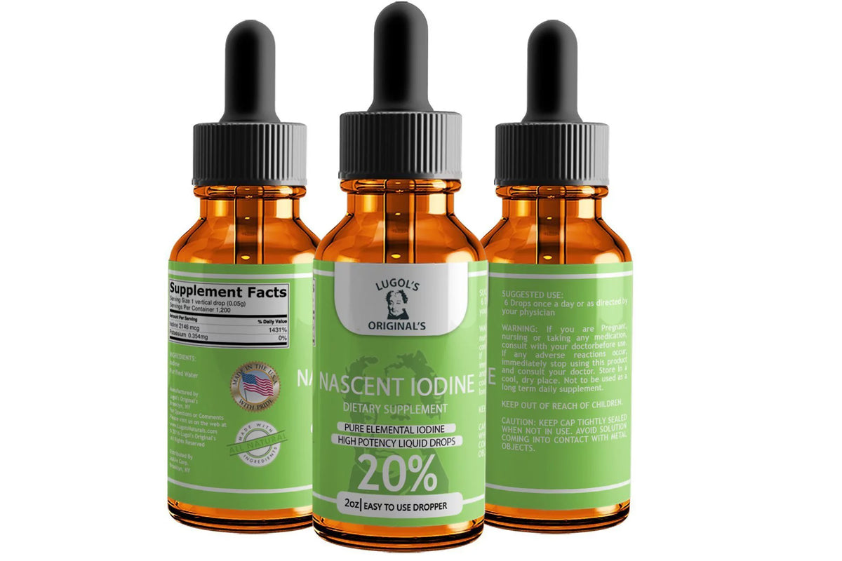 Iodine Liquid Drops Supplement 2oz V12733
