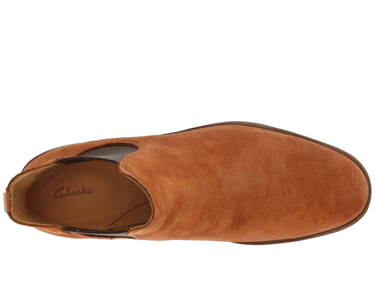 Dark Tan Suede Clarkdale Shoes T1095