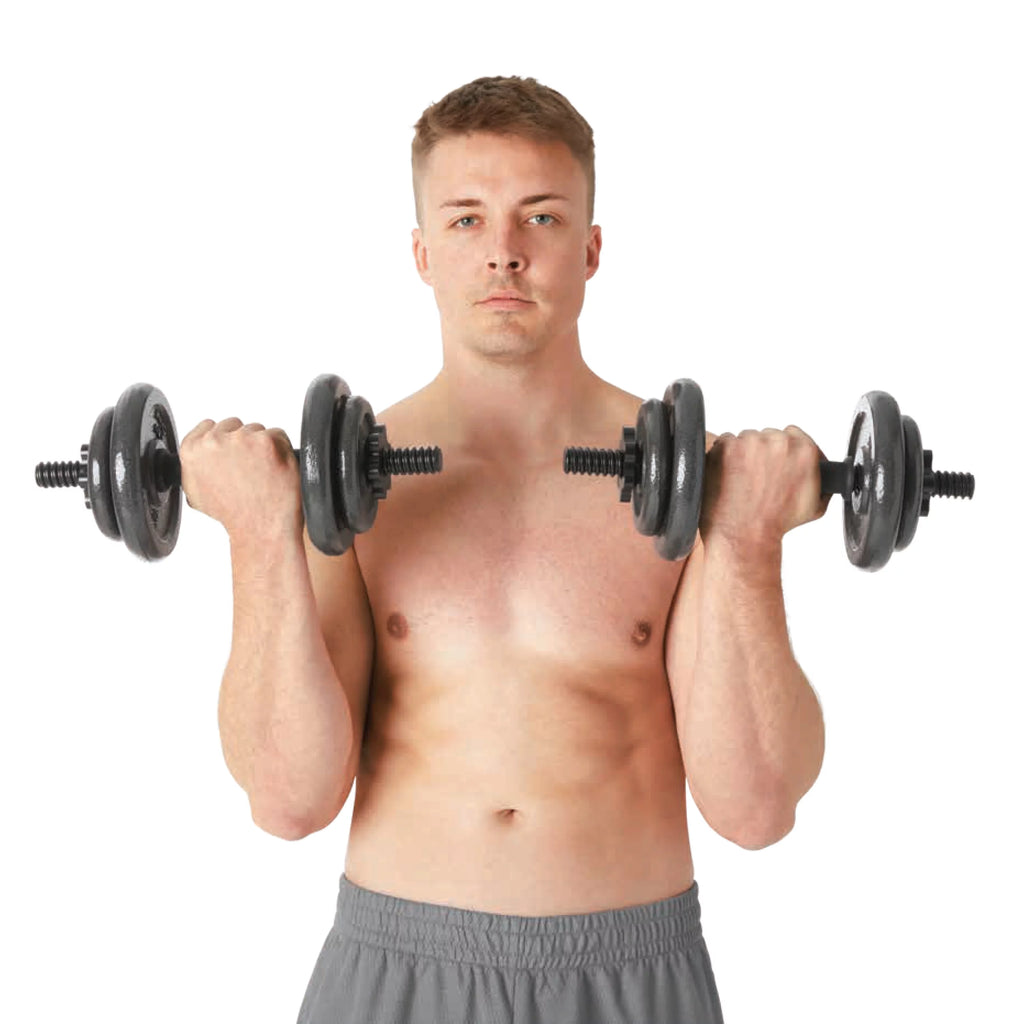 40lb Adjustable Cast Iron Dumbbell Set O51245