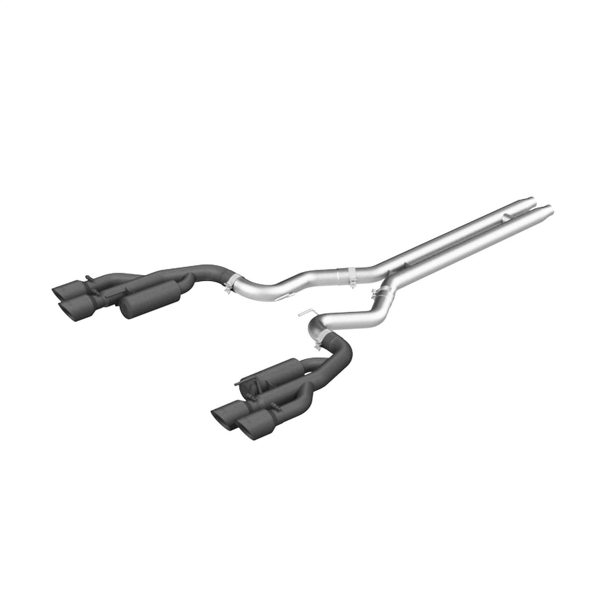 3x22 Black Cat-Back Exhaust System A56733