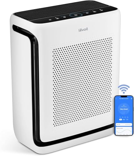 White HEPA Air Purifier with Washable Pre-Filter D388