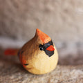 Red Wood Bird Figurine A71021