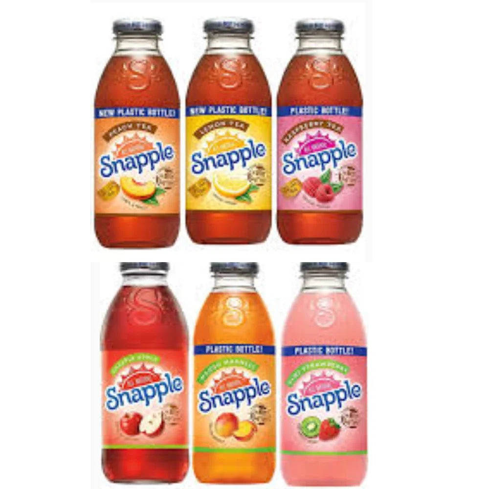 16 oz Variety Pack 24, 4 Apple, 4 Kiwi Strawberry, 4 Mango Madness, 4 Peach, 4 Lemon, 4 Raspberry V174678