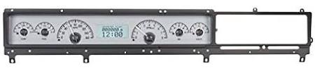 Analog Dash Gauges System Kit Silver Alloy Red L299489