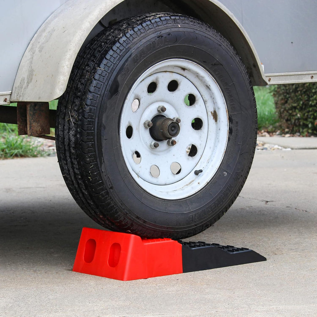 Tandem Axle Leveler Ramps, 2 Pk Heavy Duty RV Leveling Blocks W1314