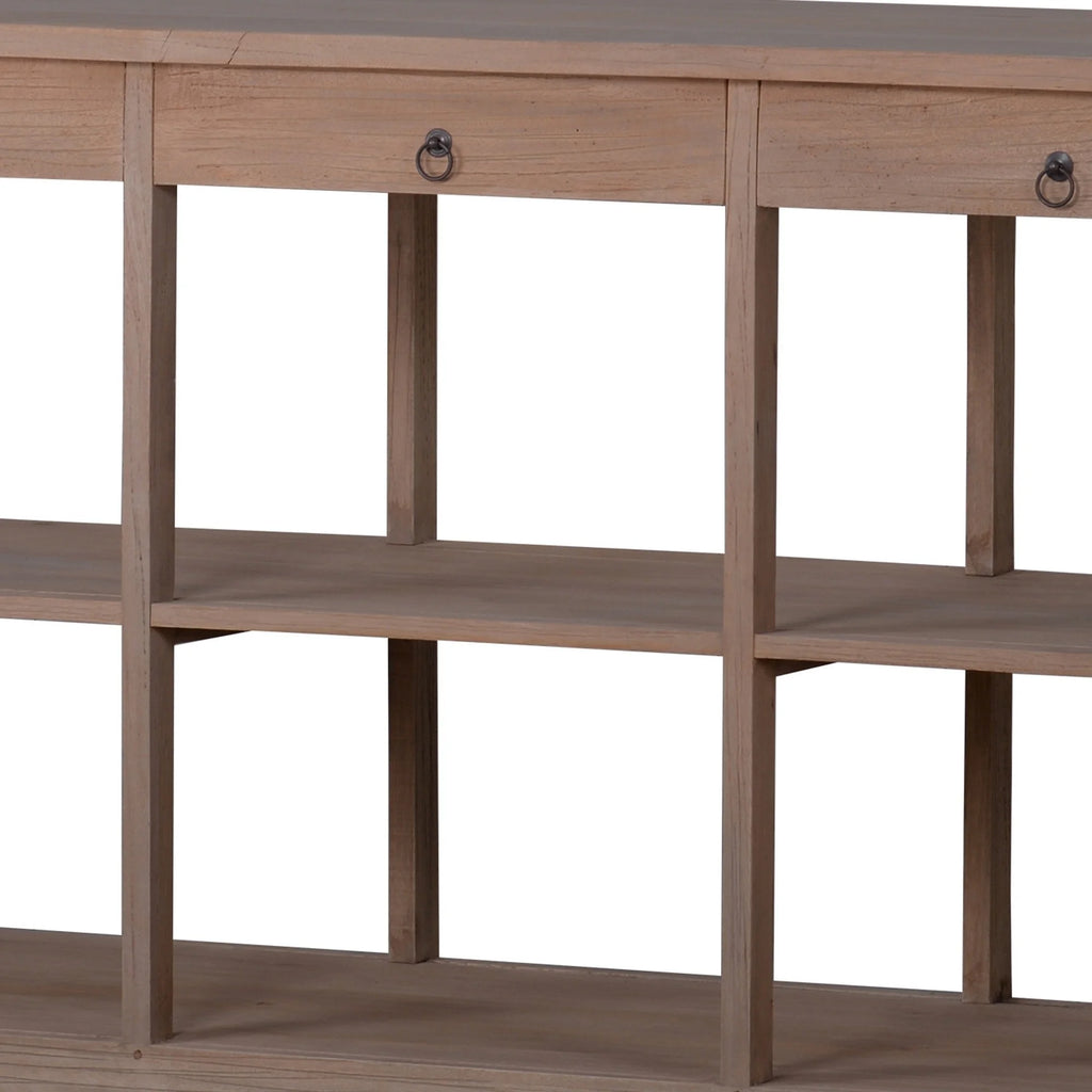 65 Inch 3 Drawer Wood Console Table D65462