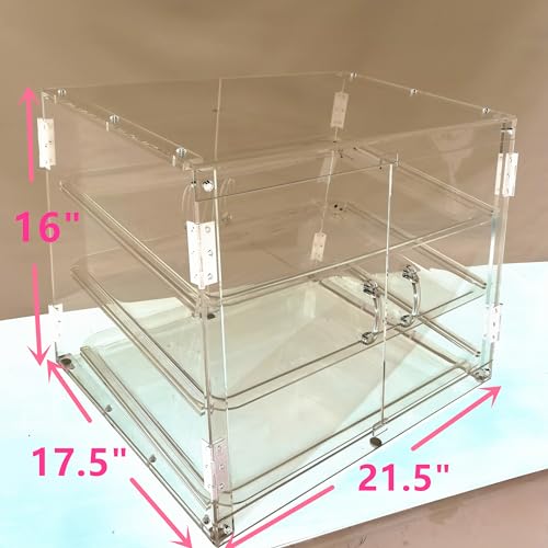 Clear Acrylic 3 Tiers Bakery Display Case M13338