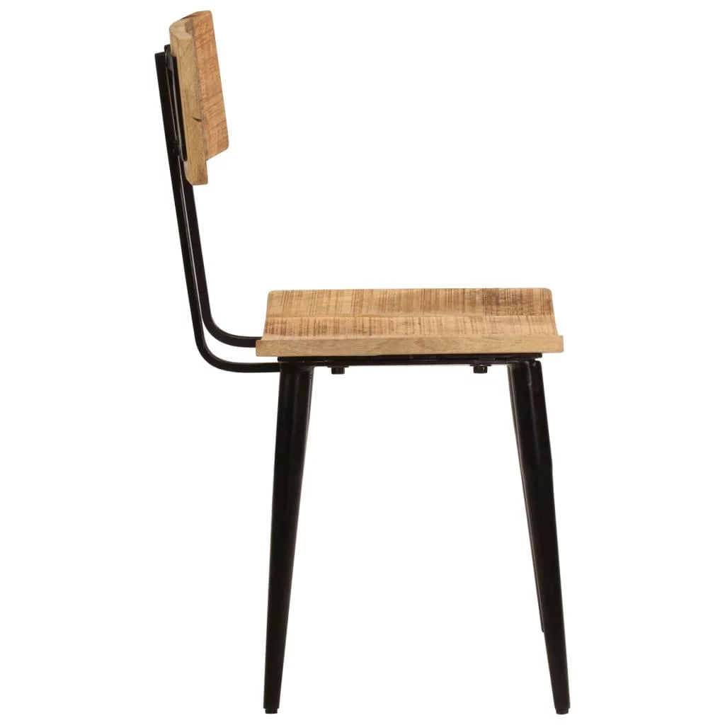 2 pcs Solid Wood Mango Dining Chairs B597095