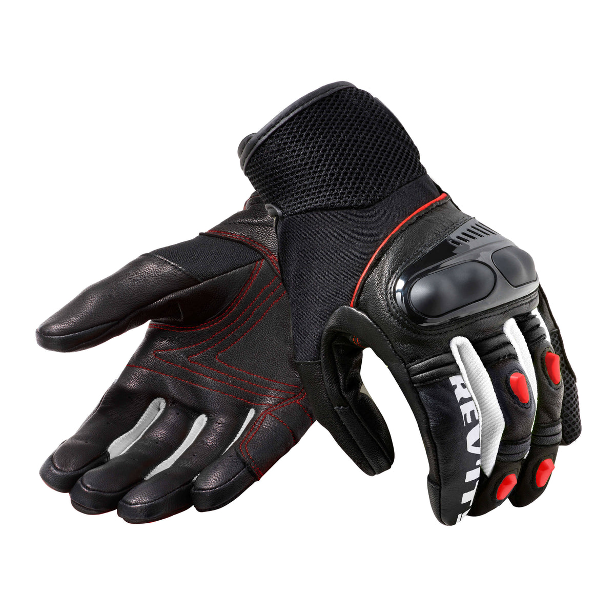Black-Neon Red Metric Gloves W3062