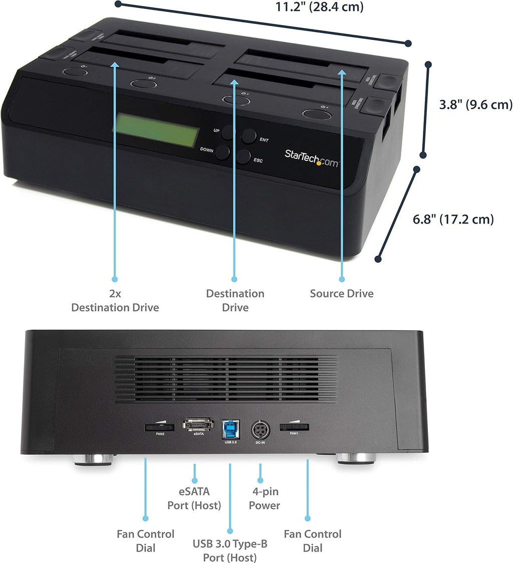 4 Bay USB 3.0 eSATA to SATA HDD Duplicator Dock S906258