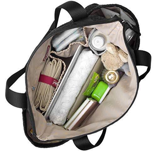 Black Scuba Diaper Bag Y479768