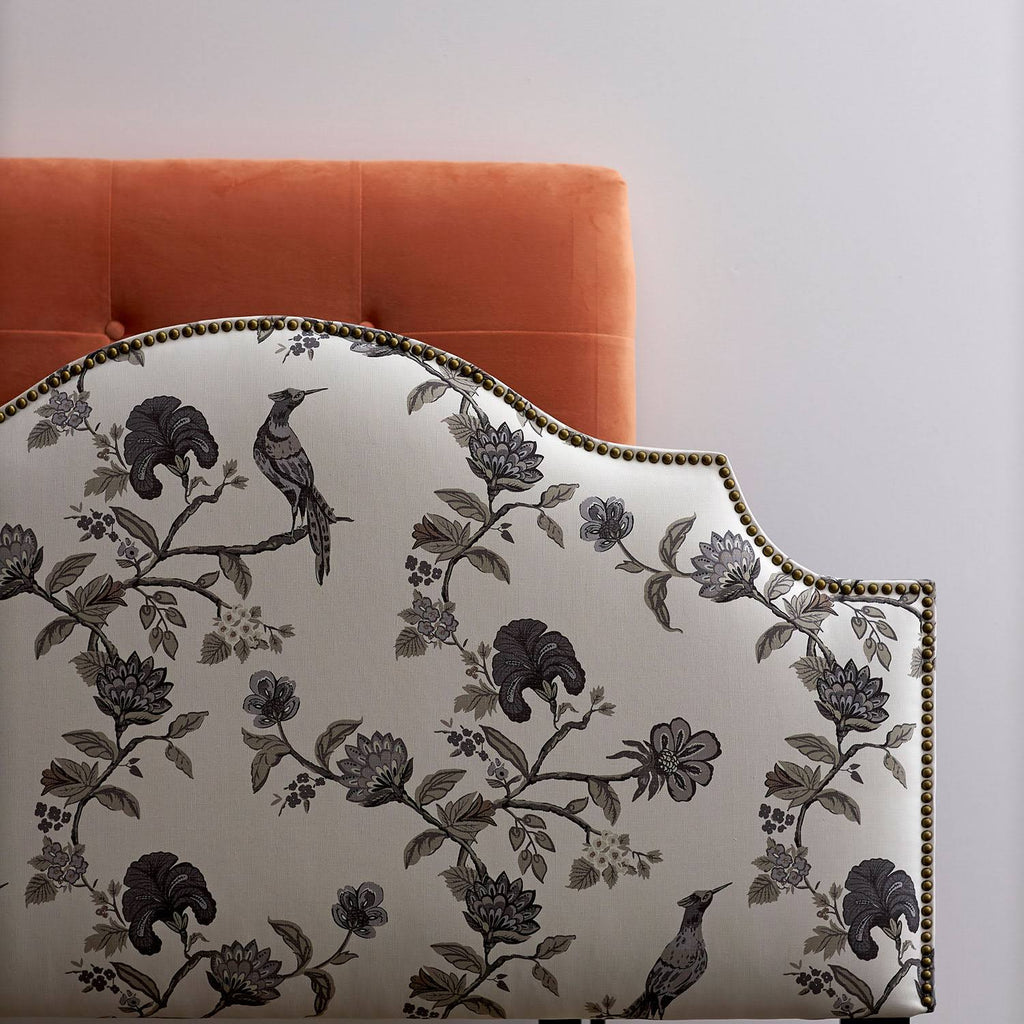Navy Linen California King Headboard U26744