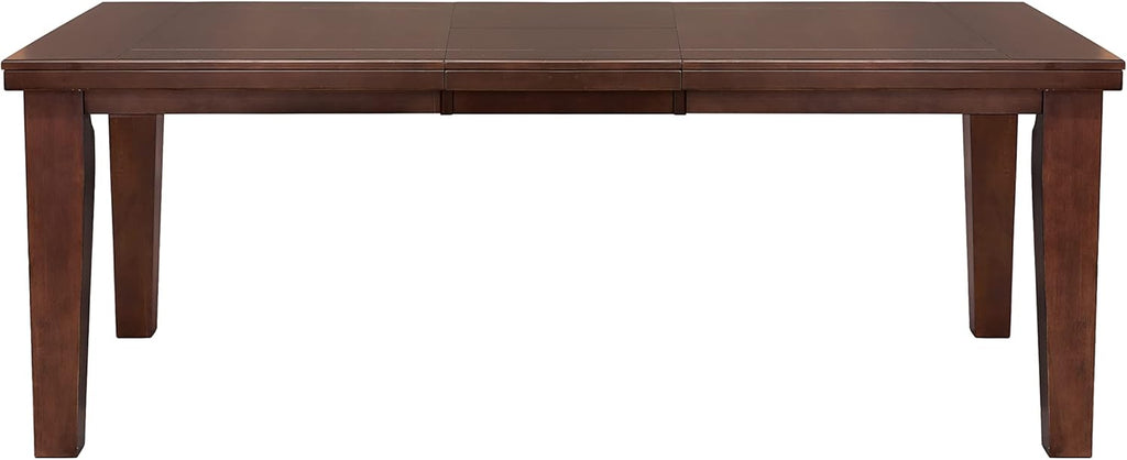 Dark Oak Finish Dining 5pc Set Table with Self-Storing Leaf and 4 Side Chairs G20137