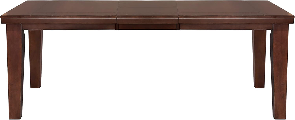Dark Oak Finish Dining 5pc Set Table with Self-Storing Leaf and 4 Side Chairs G20137