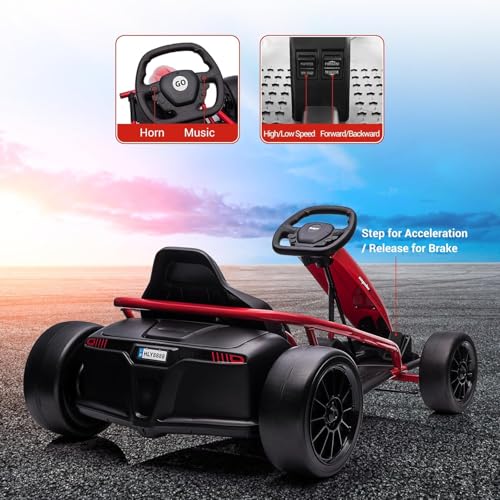 24V Electric Drift Kart Car with 2×300W Motor Z8152