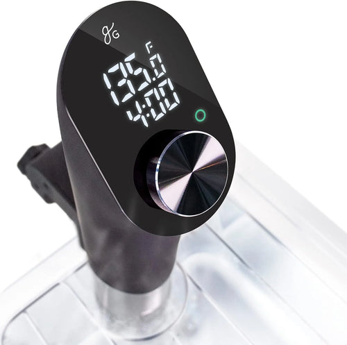 1100 Watt Sous Vide Cooker with Plastic Container, Lid, and Neoprene Sleeve L8028