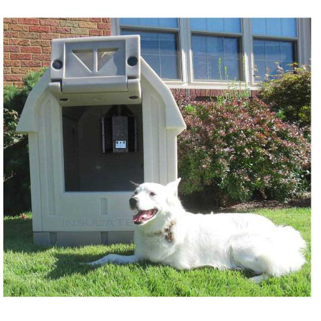 Insulated Dog House with Central Heater X629845