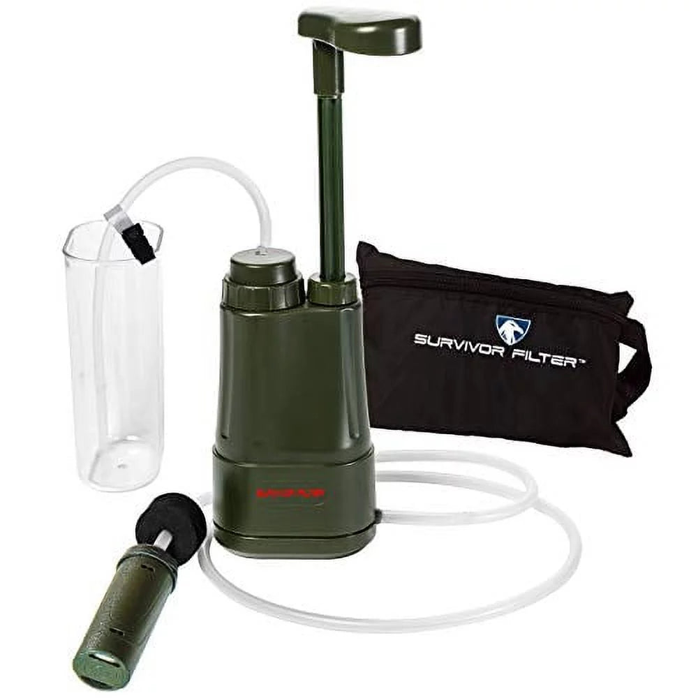 Lightweight Hand-Pump Portable Water Filter V930594