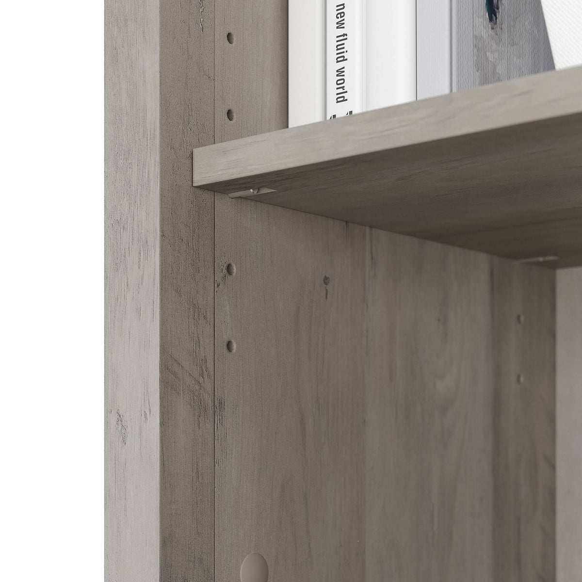 6 Cube Organizer, Pure White and Shiplap Gray A8563