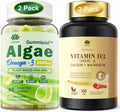 Algae Omega 3 Gummies & Fast Dissolve Vitamin D3 5000IU with Calcium & Magnesium J9278
