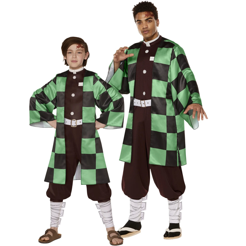 Demon Slayer Tanjiro Halloween Costume Male Adult Multi-Color N95833