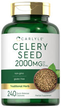 Celery Seed Extract Capsules 1500mg 240 Count J26424
