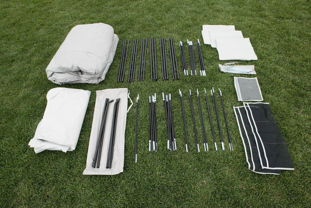 20-Person 4-Room Cabin Tent with 3 Separate Entrances D30592