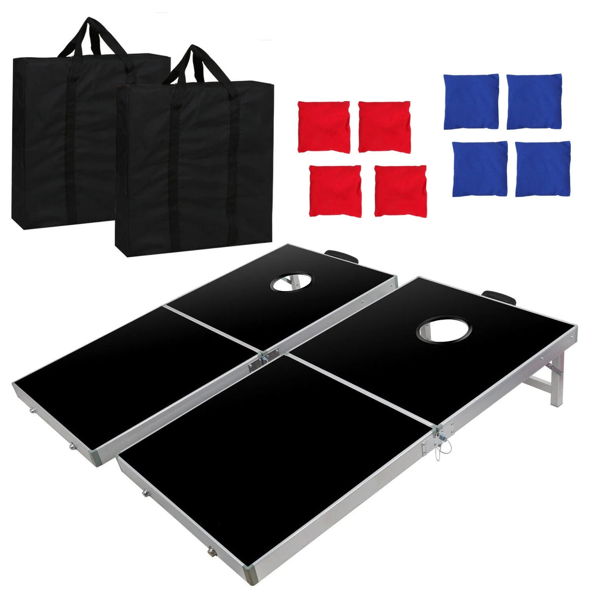 4FT x 2FT Wood Cornhole Bean Bag Toss Game Set with Carry Case G65470