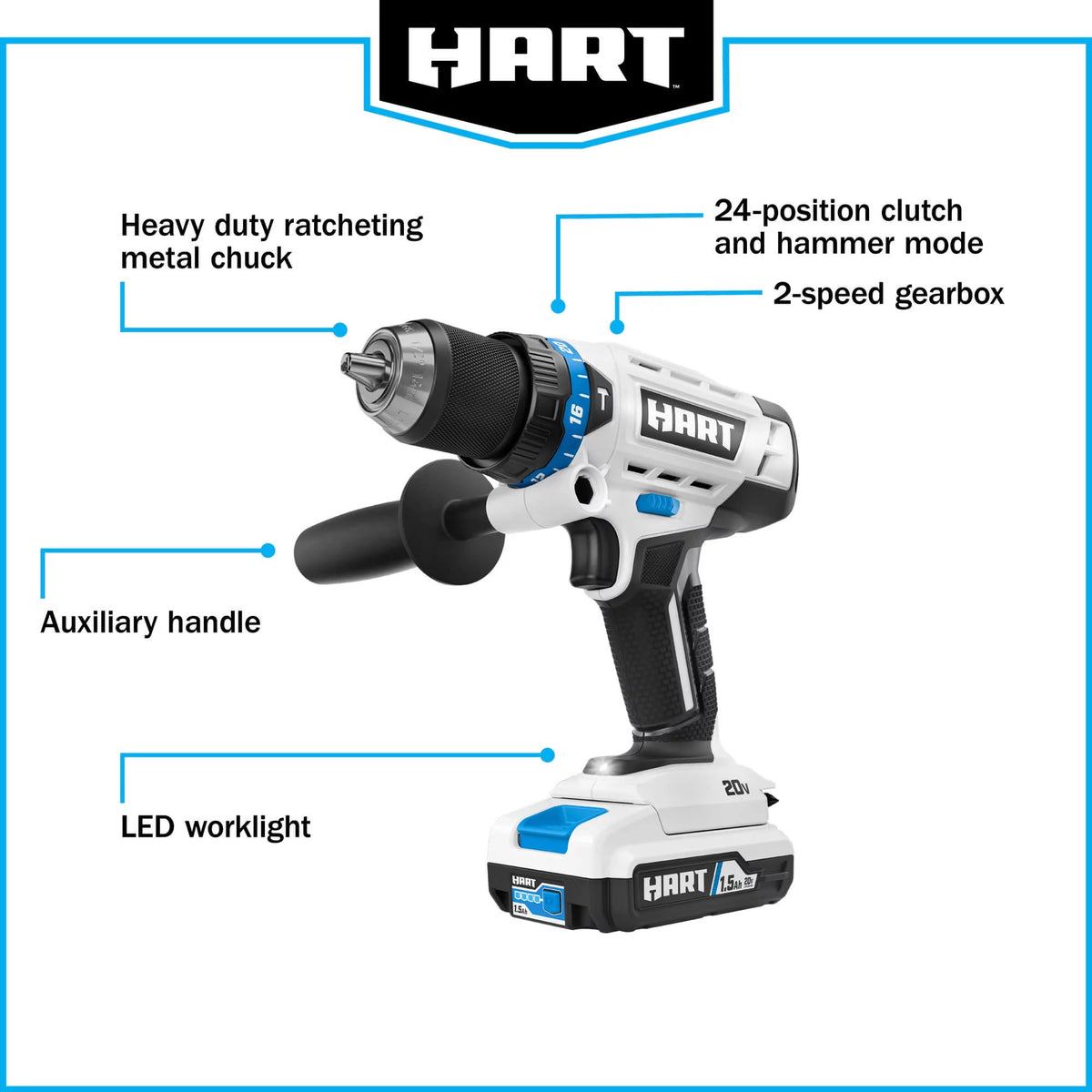 1/2-inch Cordless Hammer Drill Kit A9218