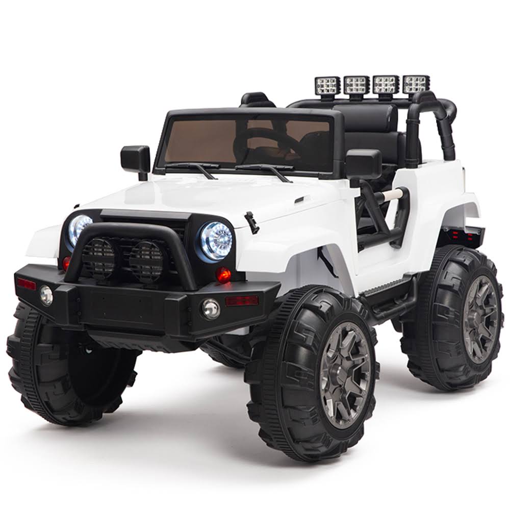 12V Electric Car Truck with Parent Remote Control - White Q6718