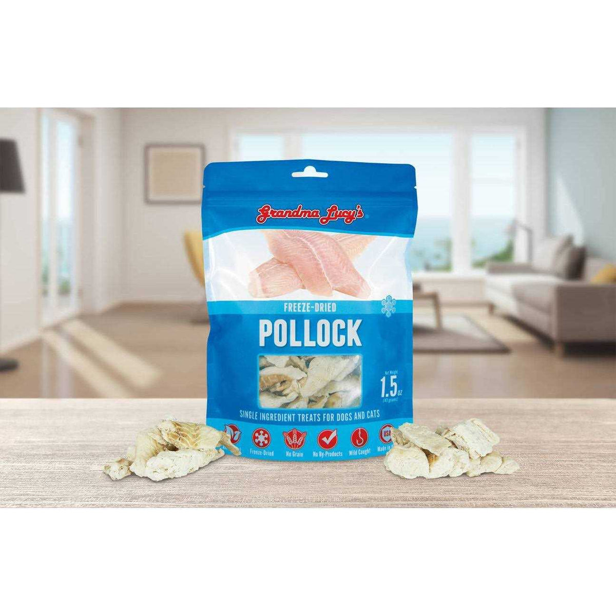 Freeze-Dried Pollock Dog Treats P1551