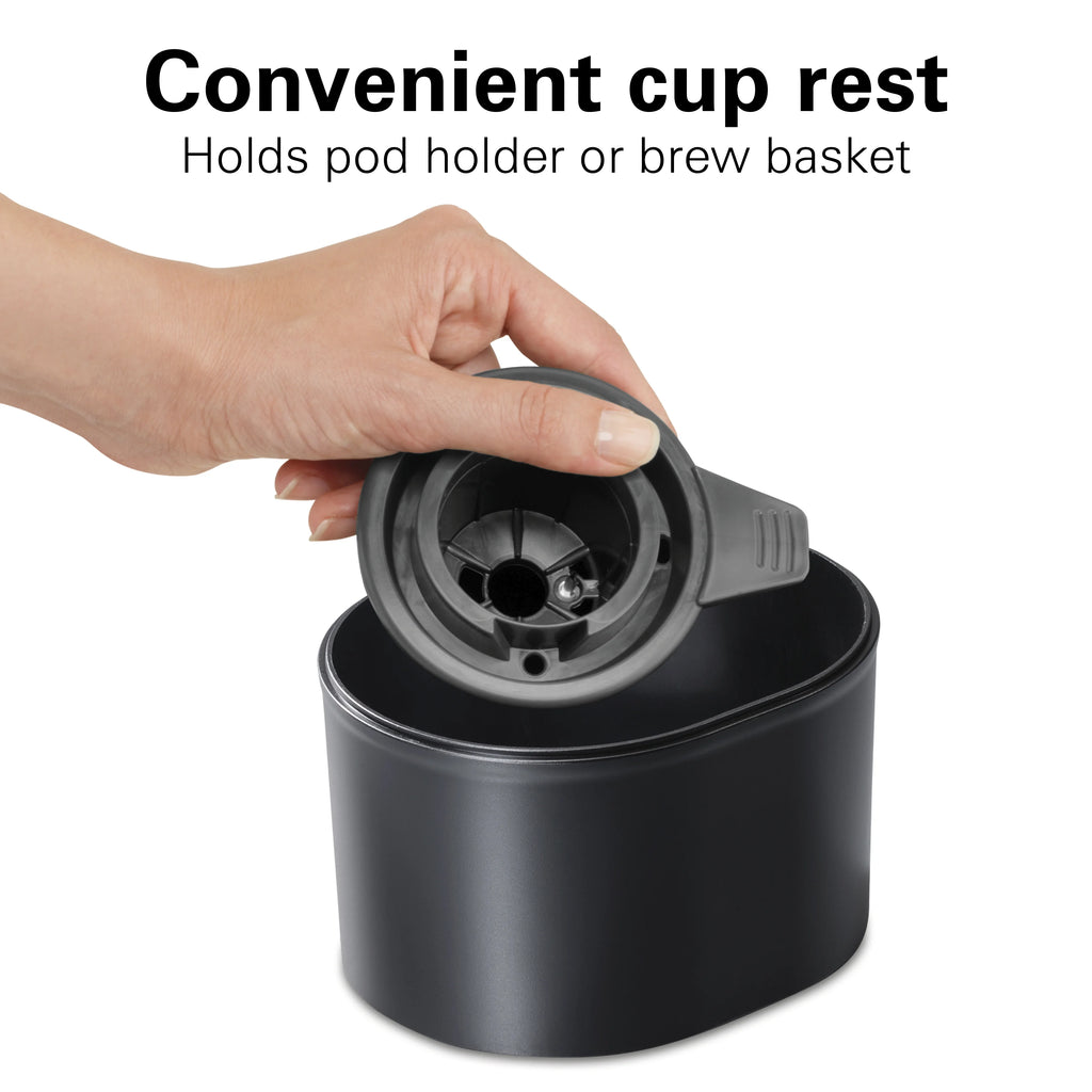 Black Single-Serve Coffee Maker with 50 oz. Water Reservoir D2222