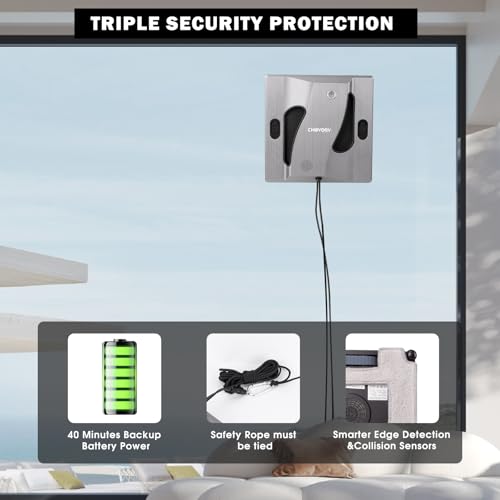 Window Cleaner Robot with 4 Spray Nozzles 6000Pa L977300