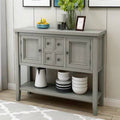 Antique Gray Buffet Sideboard Console Table S9102