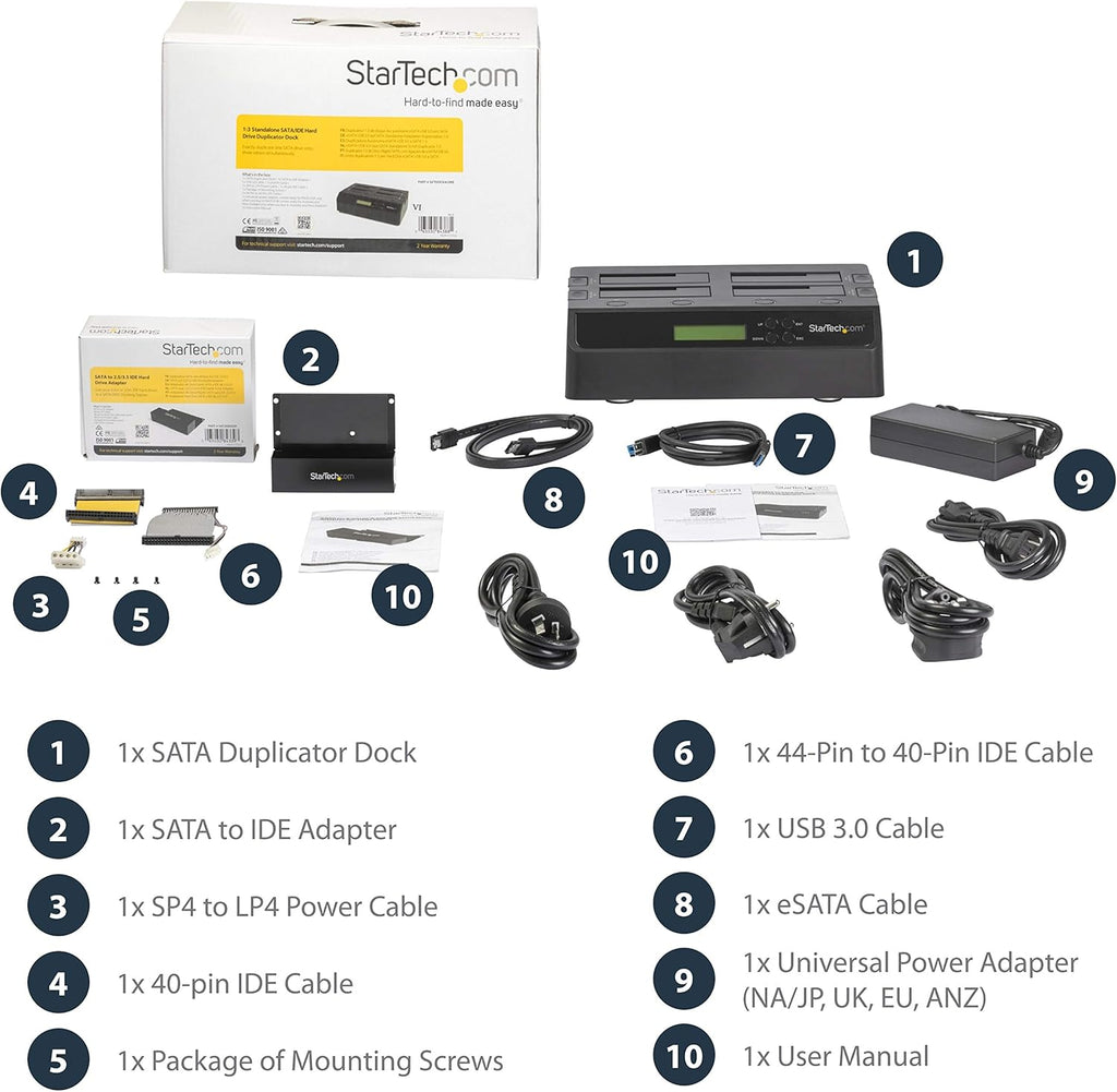 4 Bay USB 3.0 eSATA to SATA HDD Duplicator Dock S906258