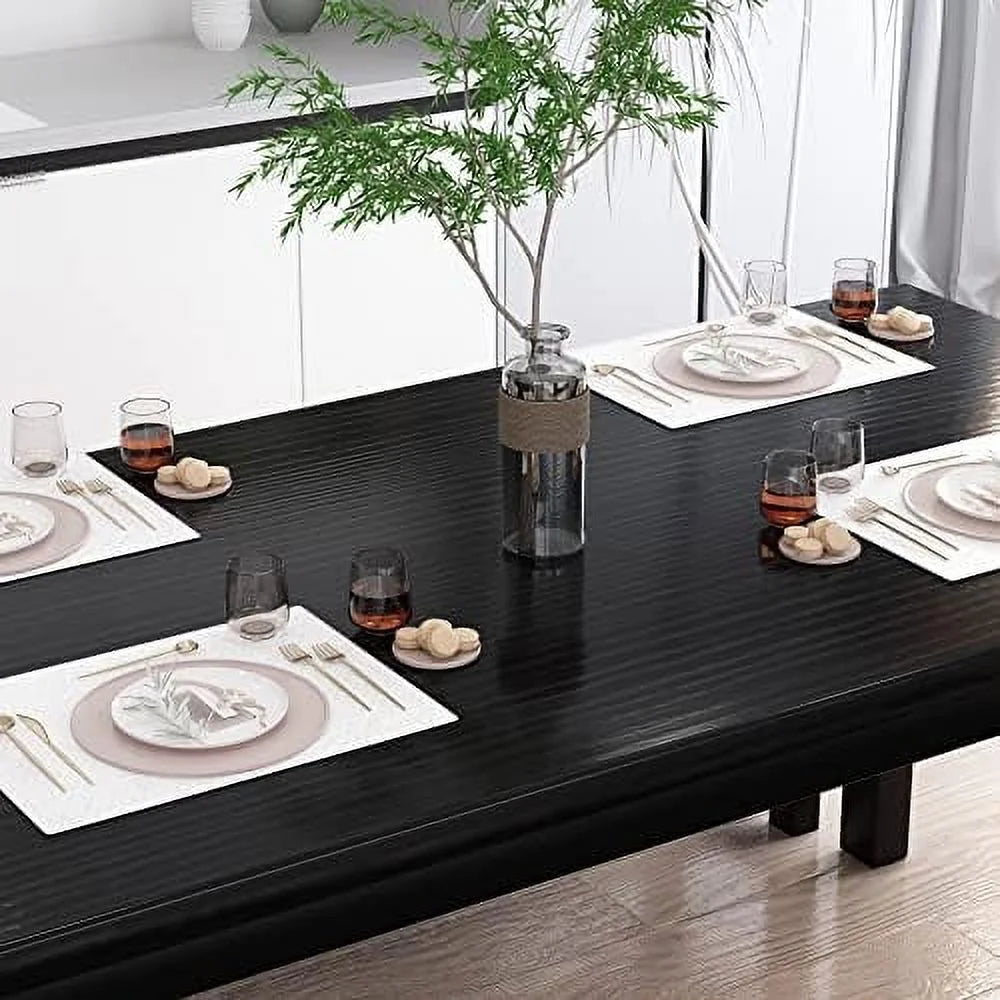Black 4 Person Space Saving Kitchen Table Set with Rack Z2953