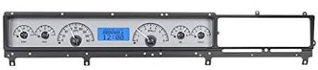 Analog Dash Gauges System Kit Silver Alloy Red L299489