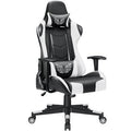 White High Back PC Racing Game Chair Y78141