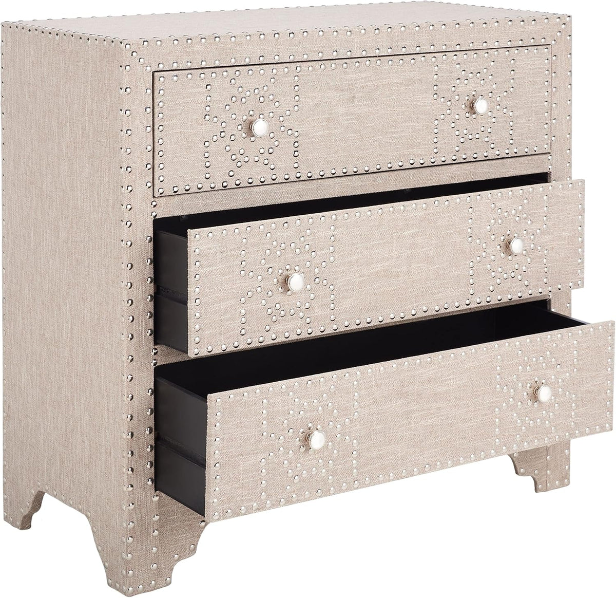 Grey 3 Drawer Chest D9874
