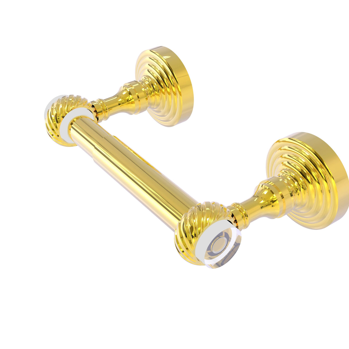 Polished Brass Two Post Toilet Paper Holder A904