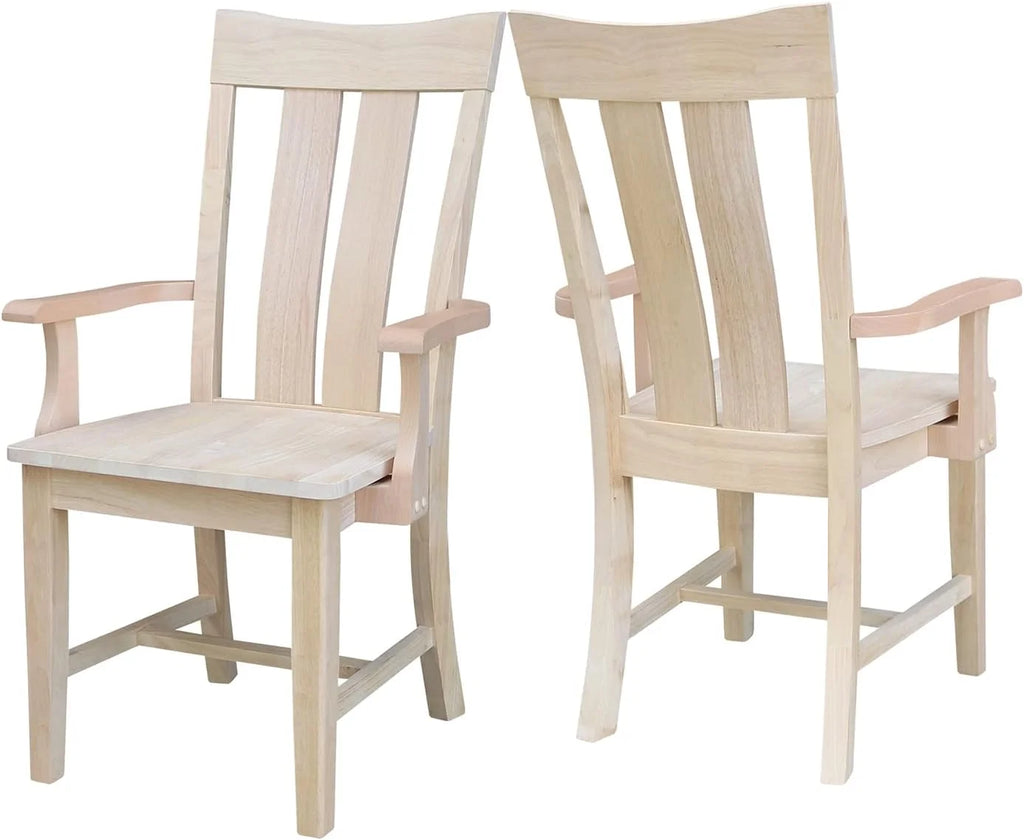 Unfinished Wood Arm Chair N22300