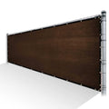 Brown Privacy Fence Screen Mesh with Reinforced Grommets Q5809