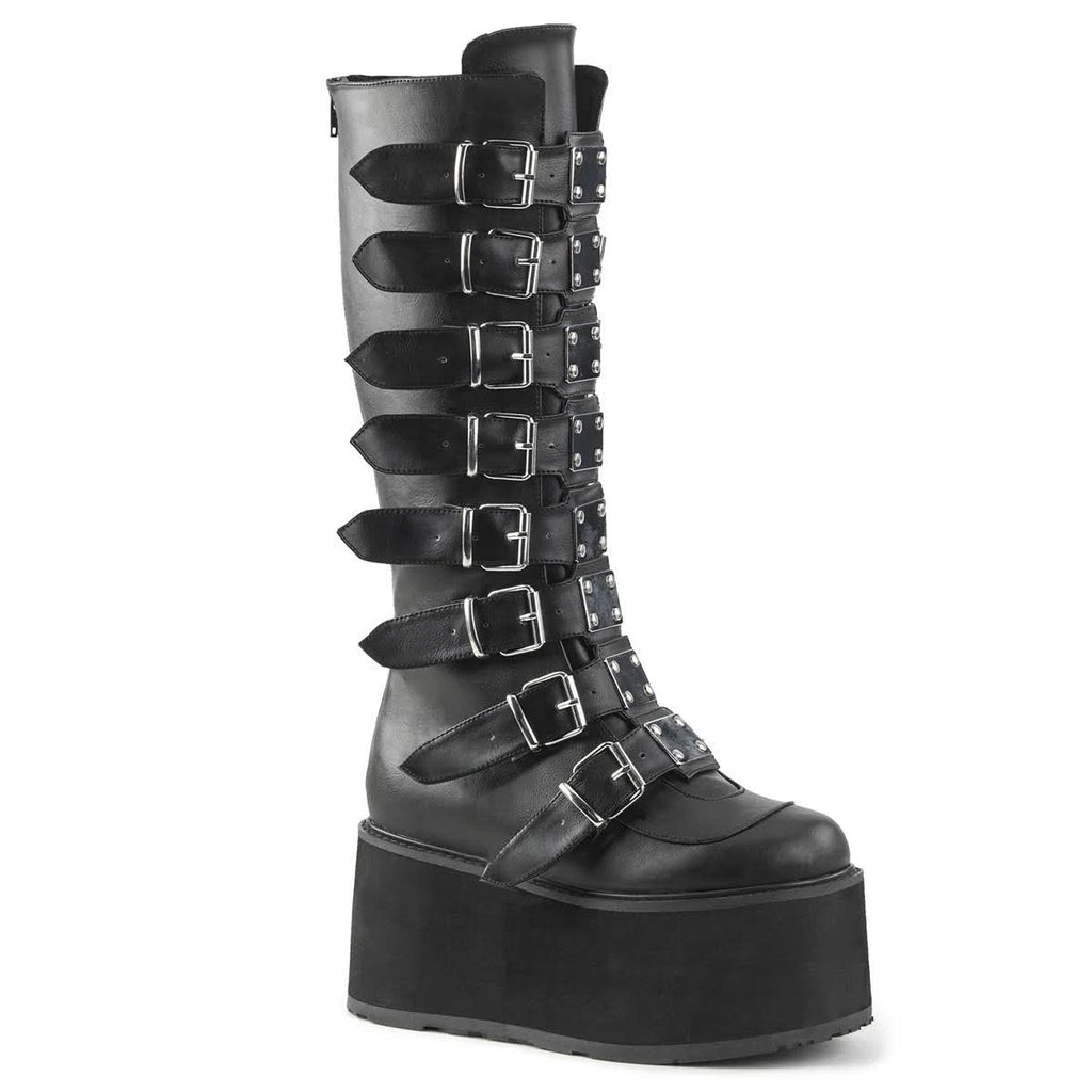 White Vegan Leather Boots F7531