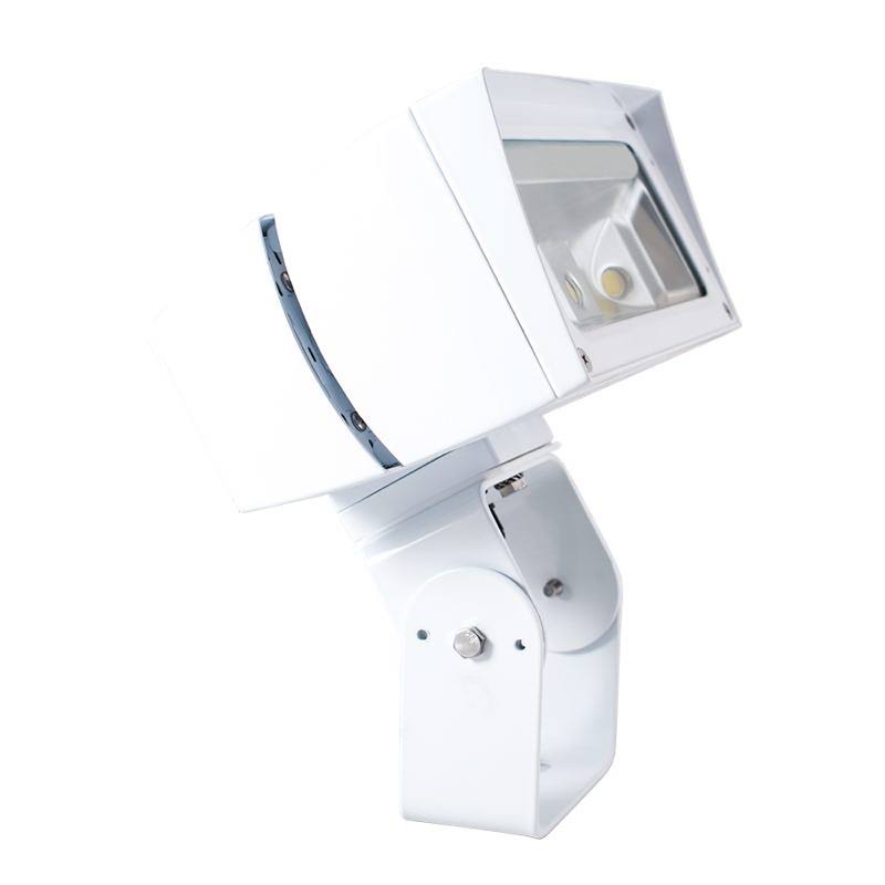 Future Flood 26W 4x4 120V Photocell Cool LED Trunnion on White B519065
