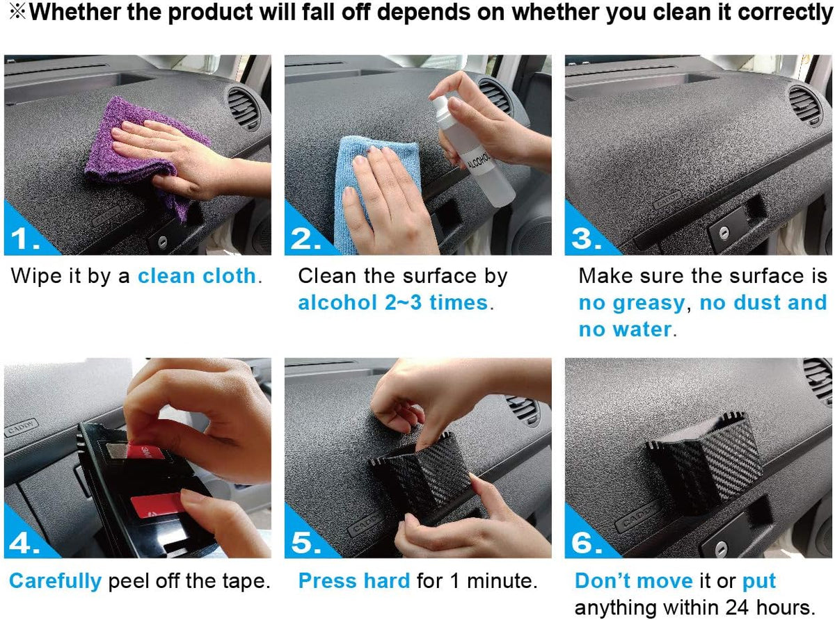 Black Plastic Car Organizer Pack of 2 A88140