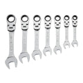 SAE Ratcheting Combination Wrench Set, 7-Piece P96271