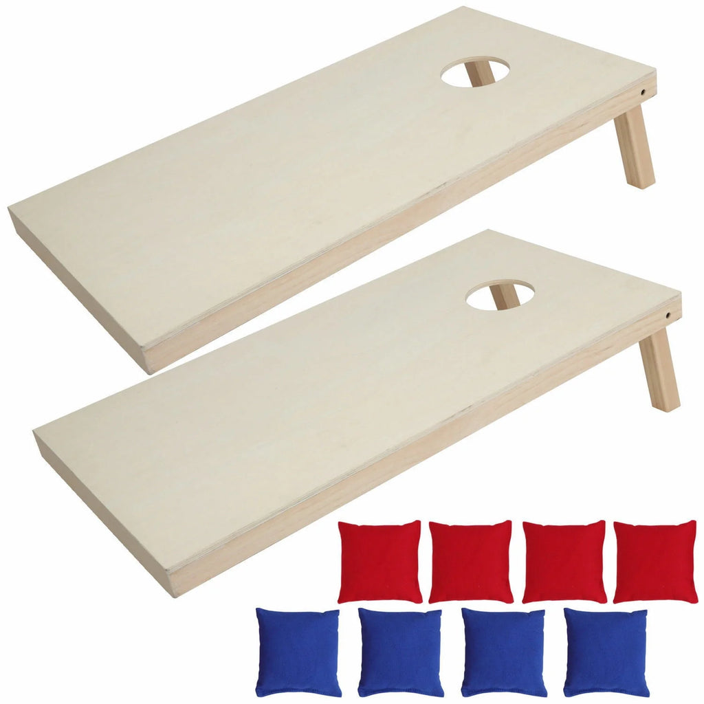 4FT x 2FT Wood Cornhole Bean Bag Toss Game Set with Carry Case G65470