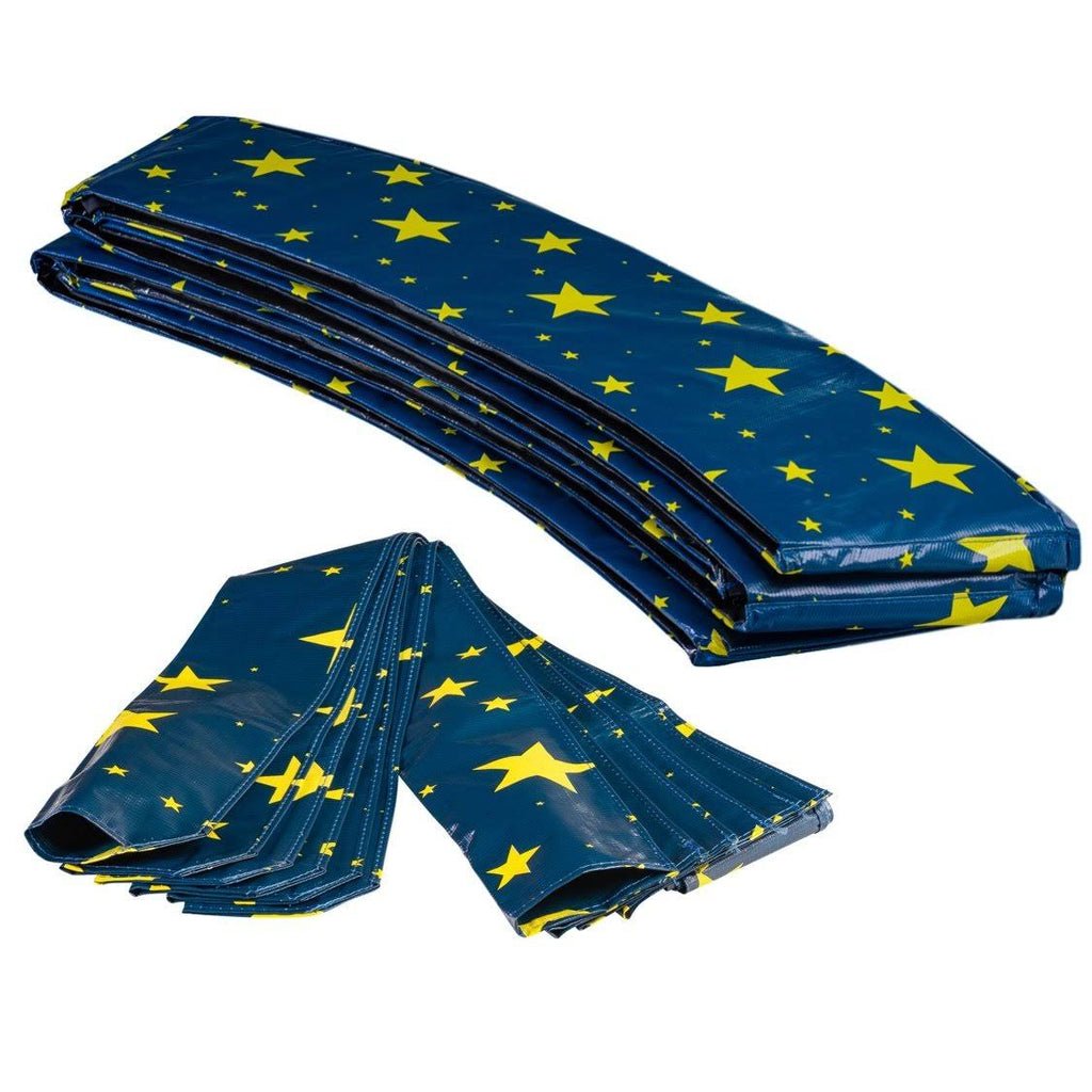 Starry Night 9& Round Trampoline Safety Pad with 8-Pole Sleeve Protectors A423185